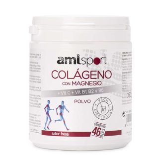 Amlsport Colageno con Magnesio + Vit C + B1 B2 y B6 Polvo 350 Gramos