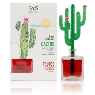 Ambientador Difusor Cactus Frutos Rojos 90ml SYS Aromas