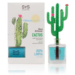 Ambientador Difusor Cactus Ropa Limpia 90ml SYS Aromas