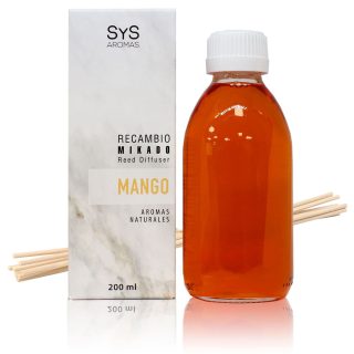 Recambio Mikado Mango 200ml + Palos Mármol SYS Aromas