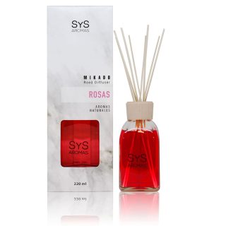 Ambientador Mikado Rosas 220ml Mármol SYS Aromas