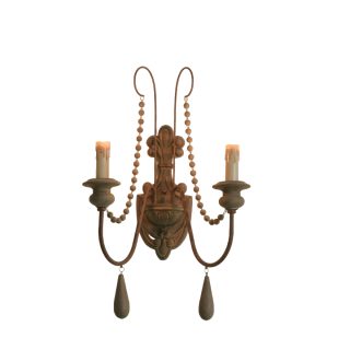 Aplique De Pared Doble Vintage Rústico Estilo Francés