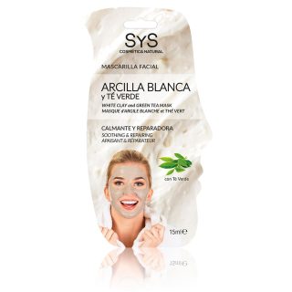 Mascarilla Facial Arcilla Blanca y Té Verde 15ml SYS