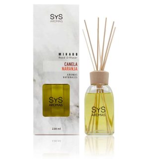 Ambientador Mikado Canela-Naranja 220ml Mármol SYS Aromas
