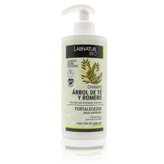 Champú Fortalecedor Árbol de Té y Romero 450ml Labnatur Bio