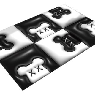 Alfombra De Baño Efecto 3d Inflado Gran Absorción 50×80