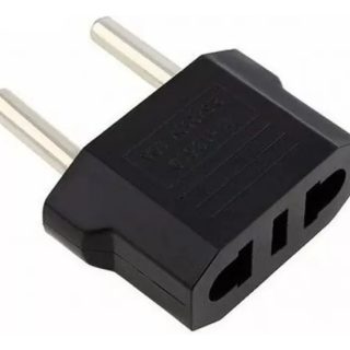 Pack X2 Adaptador Ficha Americana 2 Patas Chatas A Redondas