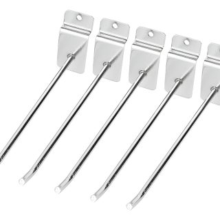 Ganchos Exhibidores 10 Cm Para Panel Ranurado Reforzados