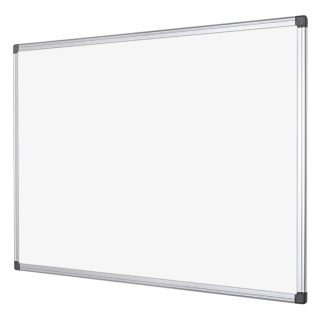 Pizarrón Pizarra Marco Y Base Metalizada Blanco 60×90