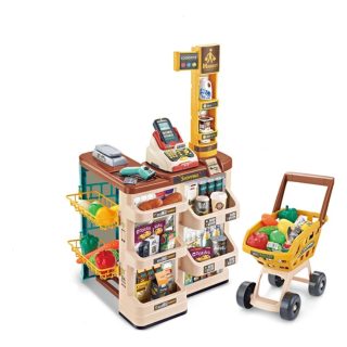 Juego Carrito De Compras Supermercado Caja Registradora Scan