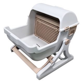 Arenero Para Gatos Autolimpiante Giratorio Con Tamiz