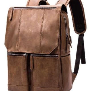 Mochila Laptop Antirrobo Simil Cuero Varios Compartimientos