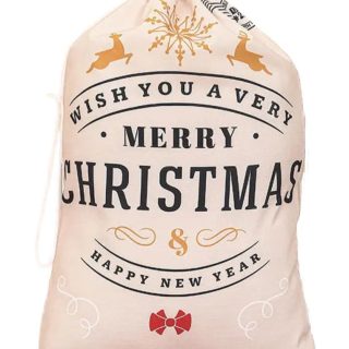 Saco De Juguetes Para Regalos Dibujo Papa Noel 40x60cm