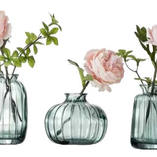 Set X3 Mini Florero O Aromatizante Decorativo Varias Formas