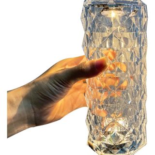 Lampara Veladora Diamante Recargable Usb Rgb Led Tactil