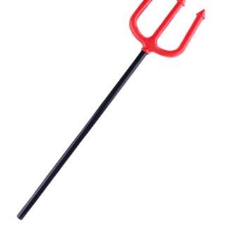 Disfraz Halloween Diablo Hacha Doble Tridente Cotillon