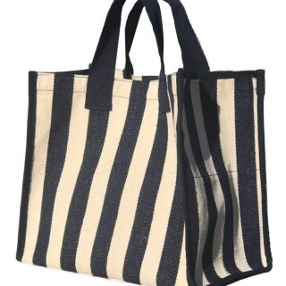 Bolsa Bolso De Playa Compras A Rayas En Lona – Iluminaras