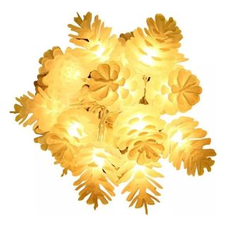 Guía De Luces Con Forma Piña 20 Luces Led A Pila
