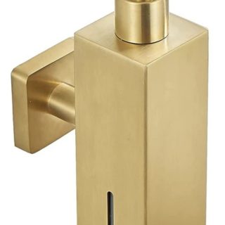 Dispensador De Jabon Rectangular Manual Acero Inoxidable