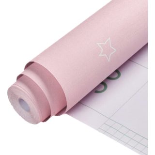 Papel Adhesivo Niños Empapelar Paredes Estrellas Rosa Claro