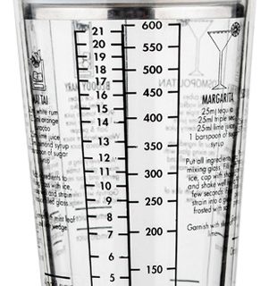 Coctelera De Vidrio Profesional Mezclador Con Recetas