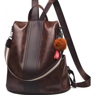 Mochila Cartera Antirrobo Mujer Sin Acceso Delantero Cuero