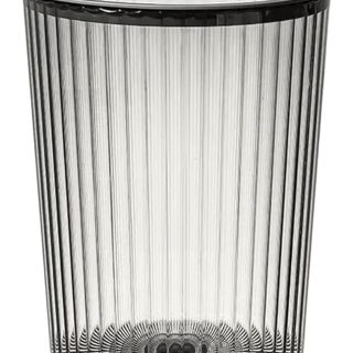 Basurero Papelera Canasta De Plástico Transparente Abierto