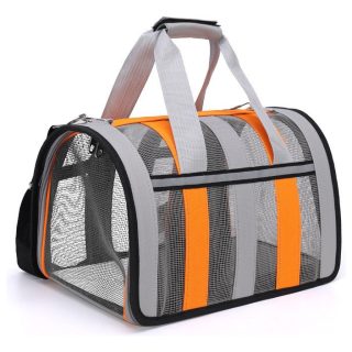 Bolso Transportador Para Mascotas Plegable Reflectivo Chico