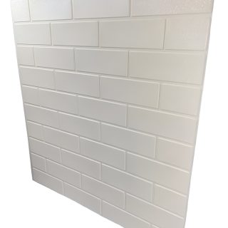 Revestimientos Adhesivo Panel 3d Simil Ladrillo Blanco