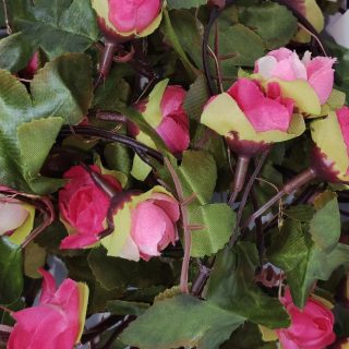 Guirnalda Guía En Forma De Rosas Con Luces Led Flores