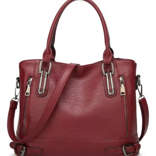 Cartera Bolso De Mano Gran Capacidad + Pouch