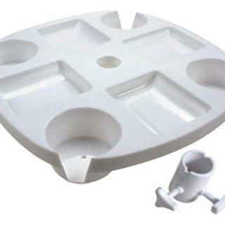 Soporte Posa Vaso Bandeja Mesa Para Sombrilla Playa Cómoda