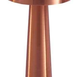 Lámpara De Mesa Portátil Recargable Usb Metalica Domus