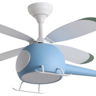 Lampara De Techo Infantil Led Helicoptero