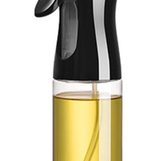 Aceitera En Spray Vidrio 200 Ml Pulverizador Negro