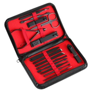 Set Manicura Y Pedicura Completo 16 Piezas Con Estuche