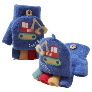 Guantes Infantiles Medio Dedo Y Mitones 2 En 1