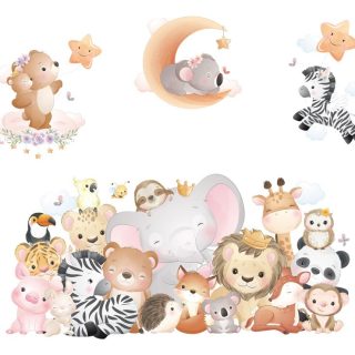 Vinilo Infantil Decorativo De Pared Animales