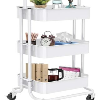 Carro Carrito Organizador 3 Estantes Con Ruedas Cocina Baño