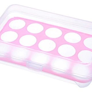 Huevera Organizador Plástico Para Huevos C/ Tapa 15 Unidades