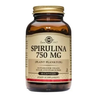Spirulina  750 mg 80 capsulas – Solgar