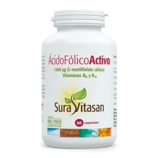 Acido fólico activo 60 capsulas – Suravitasan