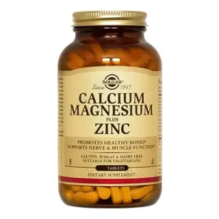Calcio , Magnesio + Zinc 100 comprimidos – Solgar