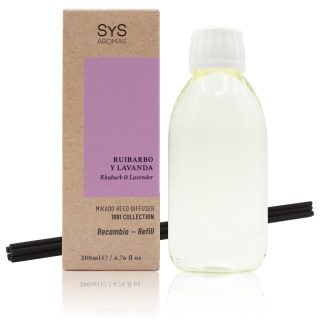 Recambio Mikado Ruibarbo y Lavanda 200ml + Palos 1991 SYS Aromas
