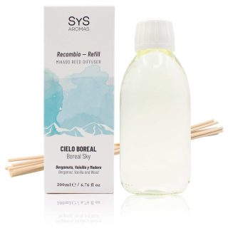 Recambio Mikado Cielo Boreal 200ml + Palos Experience SYS Aromas