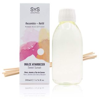 Recambio Mikado Dulce Atardecer 200ml + Palos Experience SYS Aromas