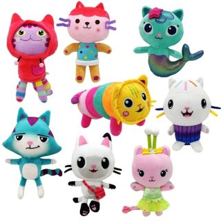 Peluche Infantil Gato Sonriente para Niños Juguete de Caricatura