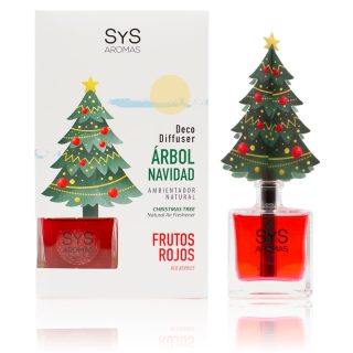 Ambientador Difusor Árbol de Navidad Frutos Rojos 90ml SYS Aromas