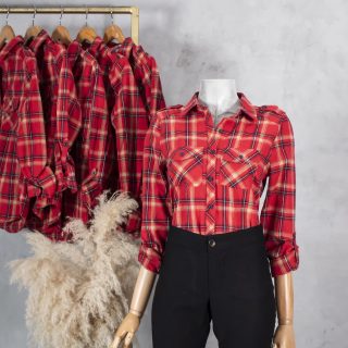 Camisa leñador roja