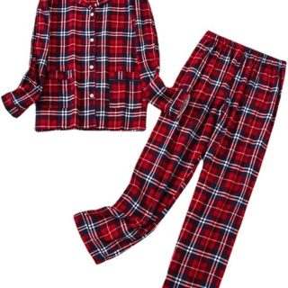 Conjunto Pijama De 2 Piezas Largo Con Estampado Para Mujer